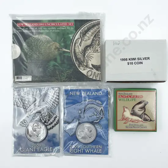 1998 Kiwi Silver Proof Ten Dollars