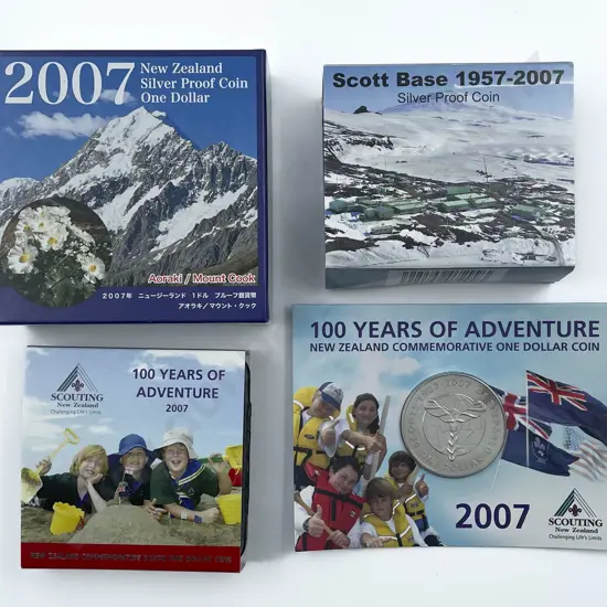 NZ 100 Years of Adventure Proof Silver Dollar
