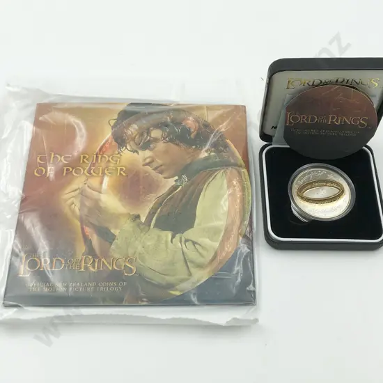 NZ 2003 Lord of the Rings Silver Proof One Dollar and Coin Set