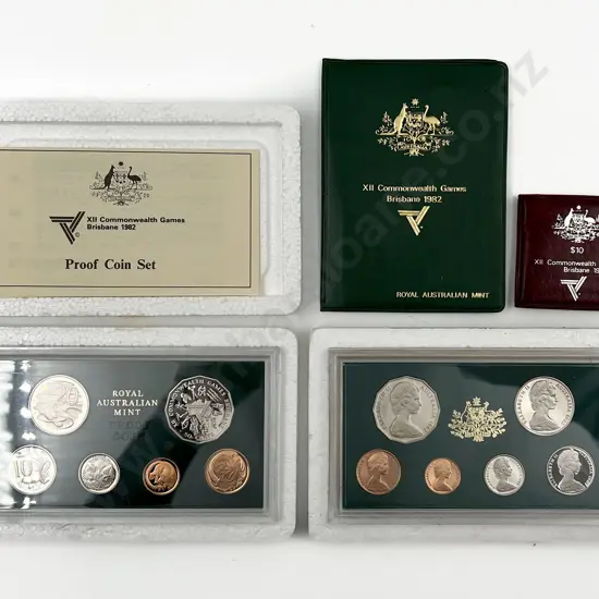 Australia 1982 XII Commonwealth Games Brisbane Coin Issues