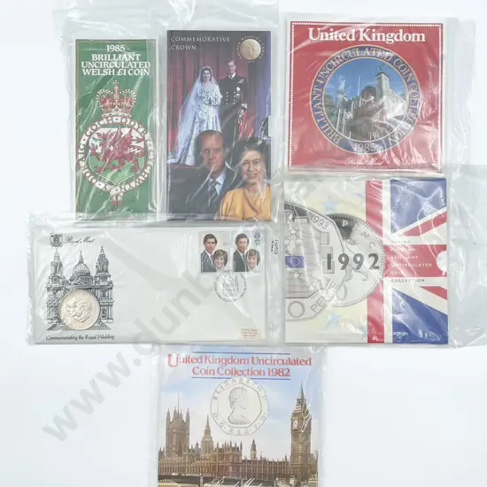 UK 1986 1987 UNC Coin Collections