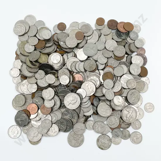 Qty Mainly NZ Old Decimal Coinage