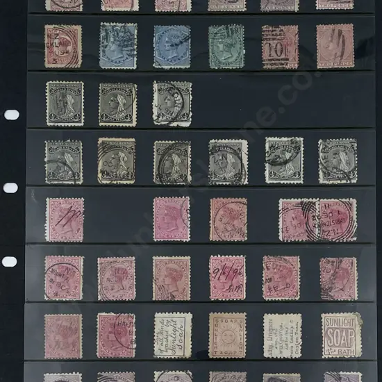 Collection NZ 1874 First Sidefaces and 1882 Second SIdefaces