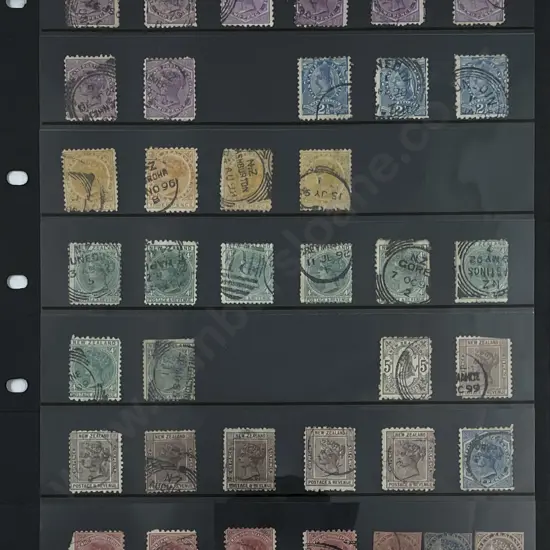 Collection NZ 1874 First Sidefaces and 1882 Second SIdefaces