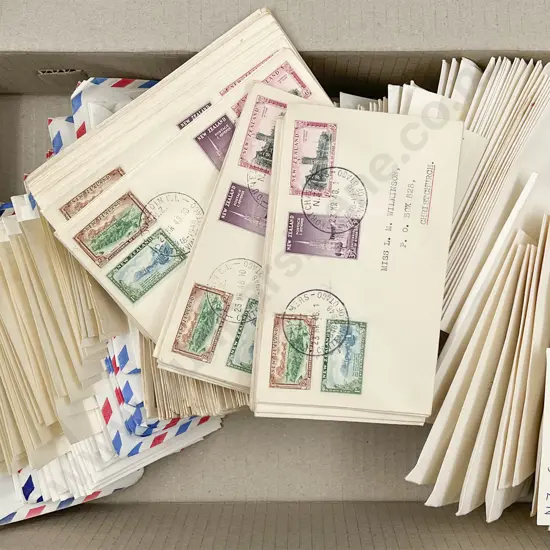 Qty NZ Pre-Decimal and Early Decimal Envelope Sorted Stamps