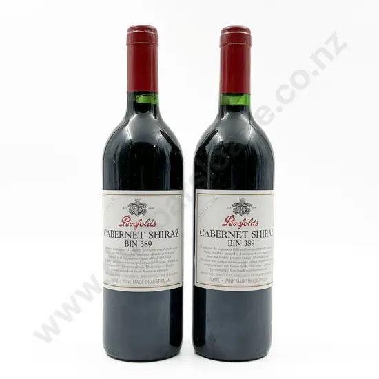 2 bottles Aust 1996 Penfolds Bin 389 Cabernet Shiraz