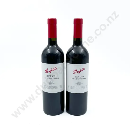 2 bottles Aust 2001 Penfolds Bin 389 Cabernet Shiraz