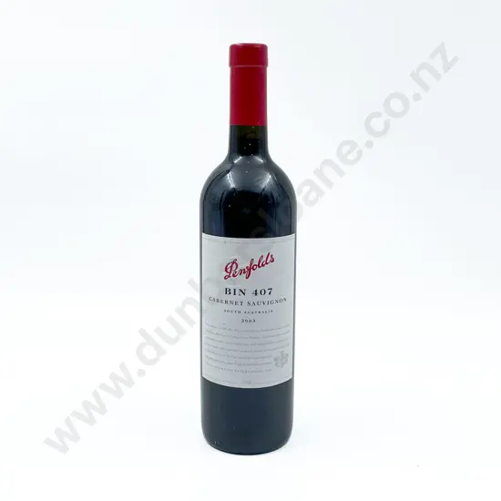 1 bottle Aust 2003 Penfolds Bin 407 Cabernet Sauvignon