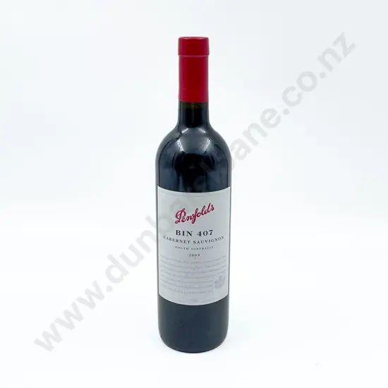 1 bottle Aust 2003 Penfolds Bin 407 Cabernet Sauvignon