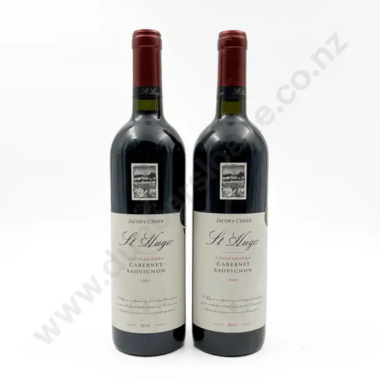 2 bottles Aust 2002 Jacobs Creek St Hugo Cabernet Sauvignon