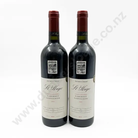 2 bottles Aust 2002 Jacobs Creek St Hugo Cabernet Sauvignon