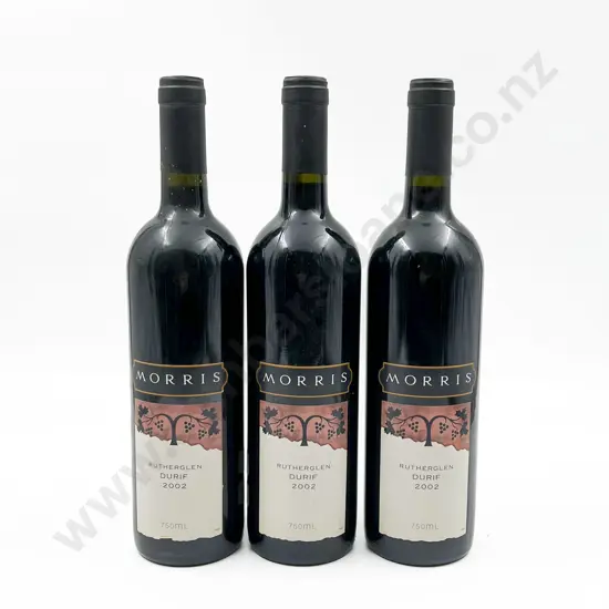 3 bottles Aust 2002 Morris Rutherglen Durif