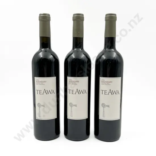 3 bottles NZ 2006 Boundary Hawkes Bay Te Awa