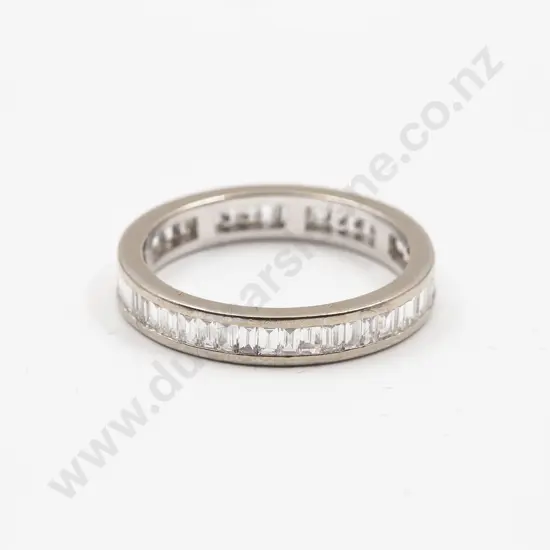 18ct White Gold 48stone Diamond Eternity Band
