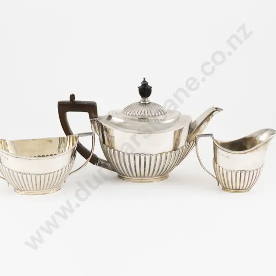Vict S/S Batchelors 3 Piece Tea Set