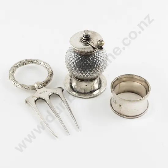 S/S & Cut Glass Pepper Mill