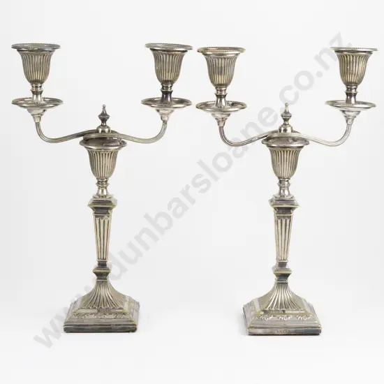 Pair S/P Candleabra