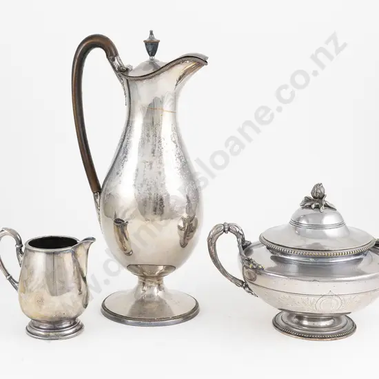 C19th Sheffield plate Wine Ewer