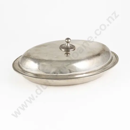 Geo III S/S Oval Entree Dish & Cover