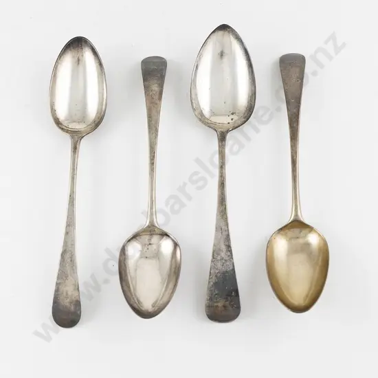 4 Various Georgian S/S Tablespoons