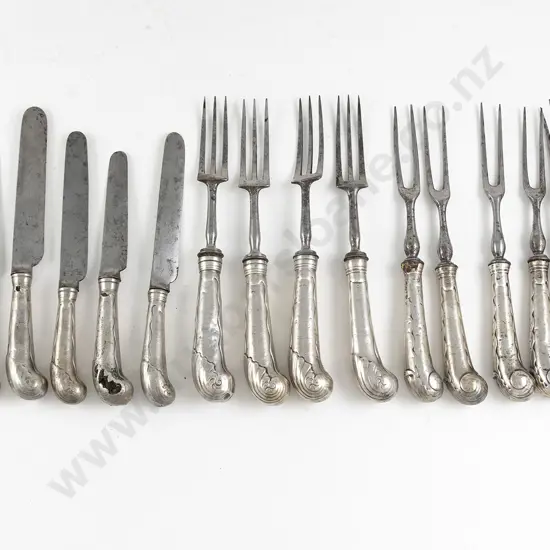 Set Of C19th S/S & Steel Bladed Cutlery