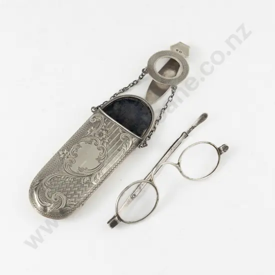 Edw VII S/S Spectacle Case & S/S Spectacles