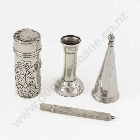 Edw VII S/S Shaving Brush Holder