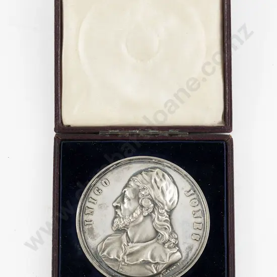 Inigo Jones Art Union Of London Silver Medallion 1849