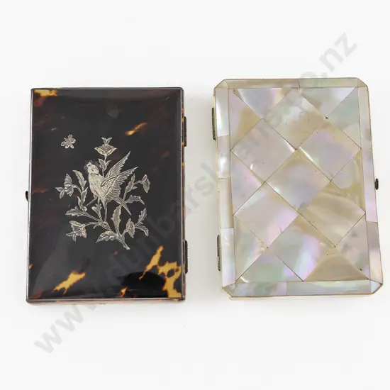 Two Victorian Calling Card Cases