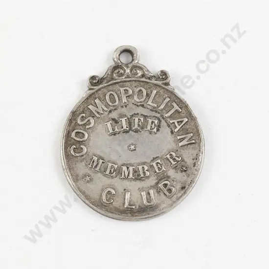 NZ Silver Cosmopolitan Club  Life Member Medallion
