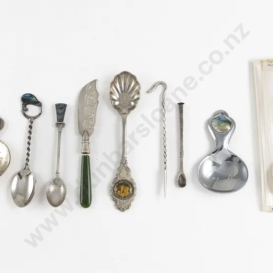 NZ S/S Greenstone Handled Butter Knife