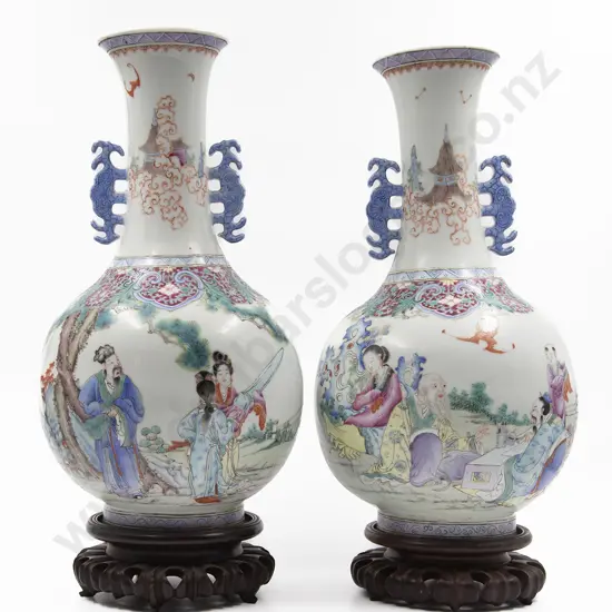 A Pair Of Chinese Republic Period Porcelain Vases