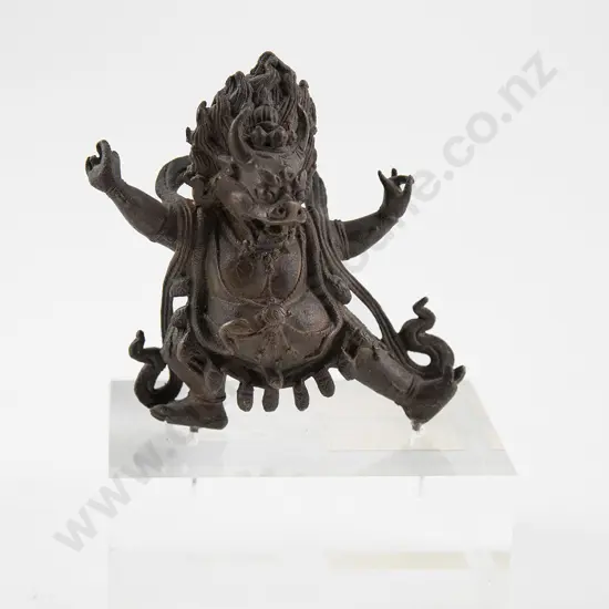 Tibetan 18th century bronze Yamantaka figure