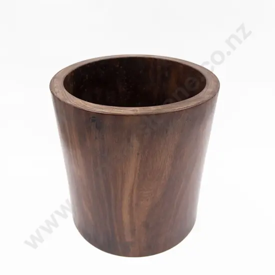 A Large Qing Dynasty Huanghuali Wood Scroll Pot