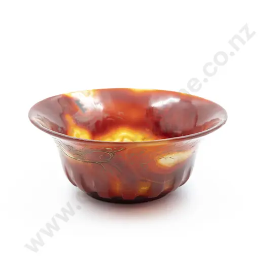 Chinese Republic Period Peking Glass Bowl