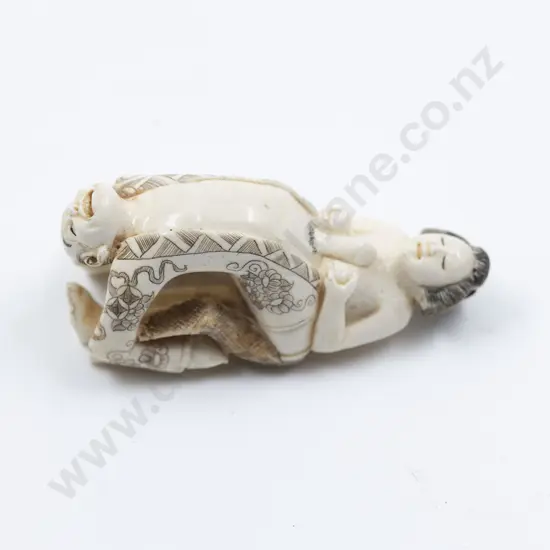 Signed Ivory Erotic Netsuke