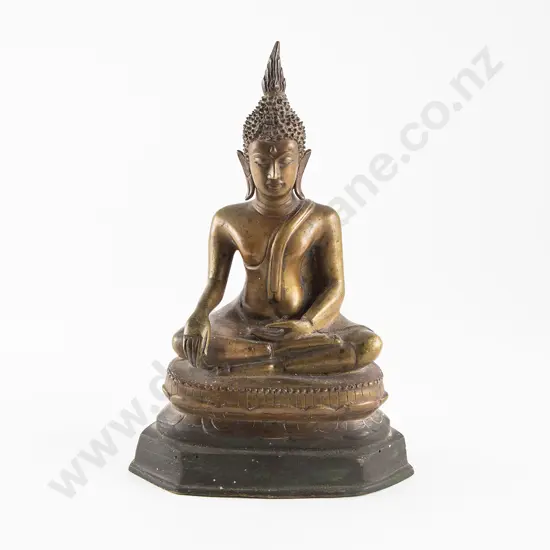 Thai 19th century Bronze Chiang Saen Style Buddha Figure