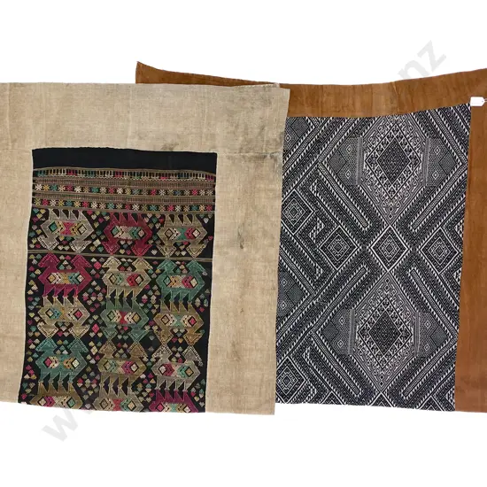 Two North Eastern Laos Pha Hom Lai Blankets