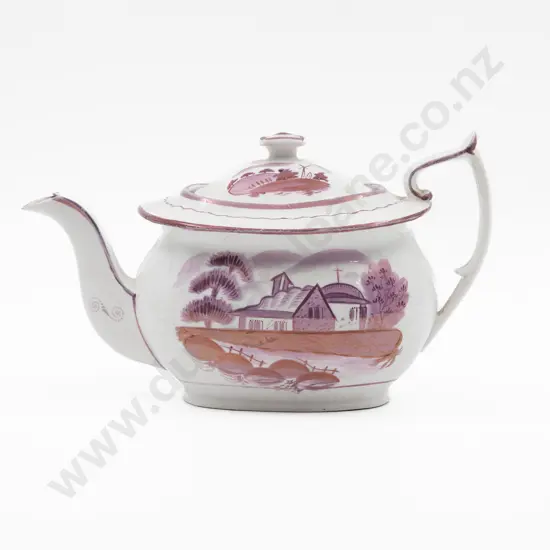 Early C19th English Sunderland Lustre Teapot