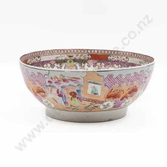 Early C19th New Hall Chinese Famille Rose Table Bowl