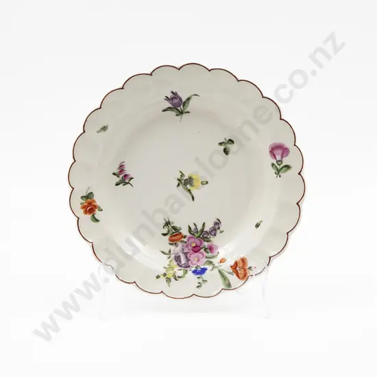Late C18th First Period Worcester Plate