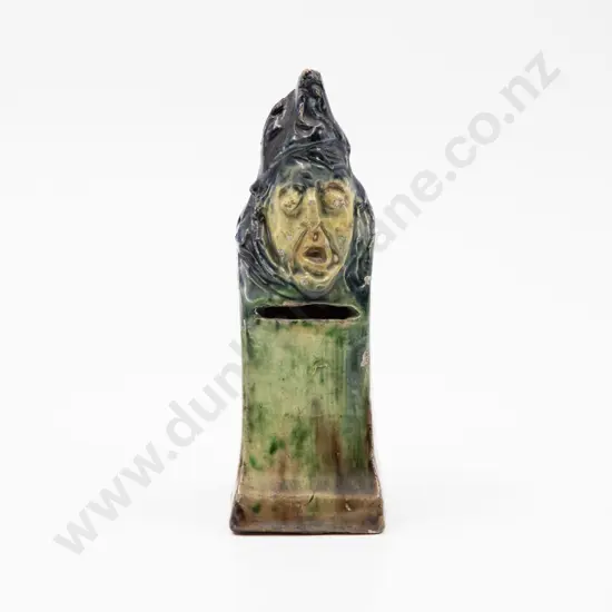 Early Victorian Staffordshire Childs Gnome Mask Money Box