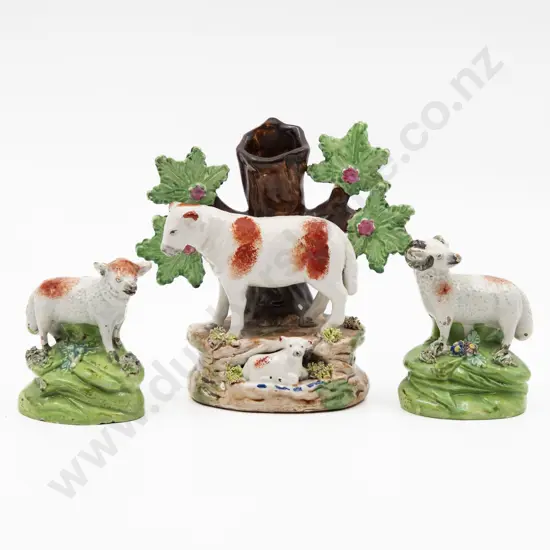 Three Victorian Staffordshire Figure Groups