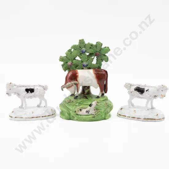 Three Victorian Staffordshire Figure Groups