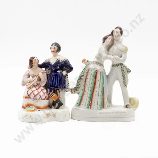 Two Victorian Staffordshire Figure Groups