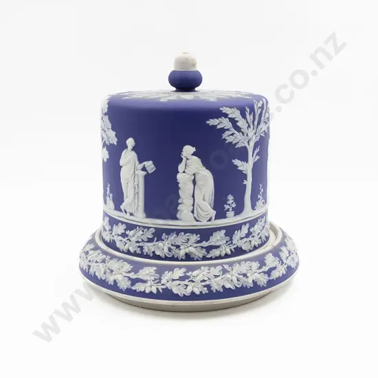 Wedgwood Blue Jasper Ware Cheese Dome