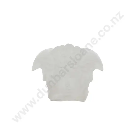 Rosenthal Versace Medusa Head Frosted Glass Paperweight