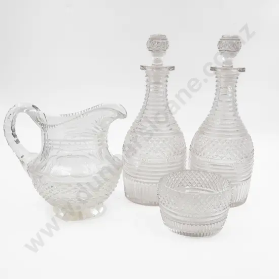 Pair Early C19th Decanters