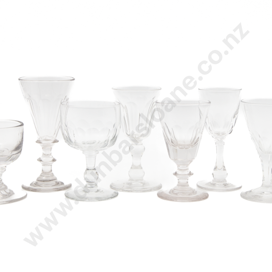 Group Of 9 Vict & Later Drinking Glasses