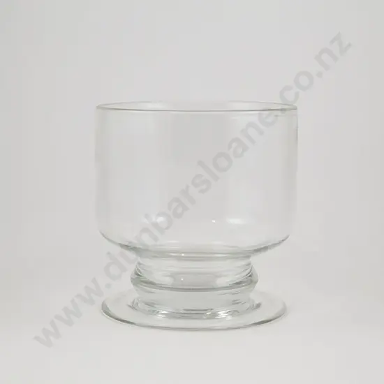 Heavy Glass Footed Fruit Bowl